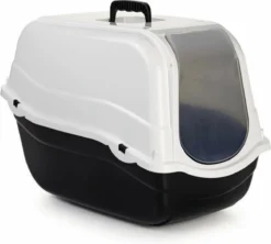 Beeztees Romeo - Kattenbak - Zwart/Wit - 57x39x41 Cm