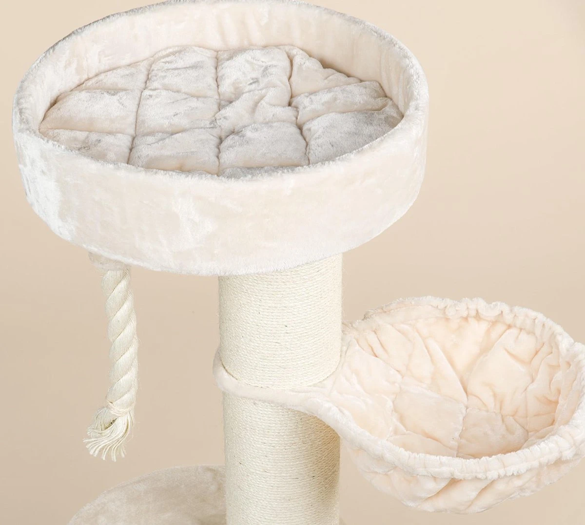 Krabpaal Voor Grote Katten Maine Coon Sleeper De Luxe Crème Beige Van RHRQuality 11 Krabpaal Voor Grote Katten Maine Coon Sleeper De Luxe Crème Beige Van RHRQuality - Image 11