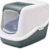 Savic Kattentoilet Nestor Nordic 56x39x38.5 Cm - Kattenbak - Groen&Wit