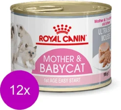 Royal Canin Wet Mother & Babycat Mousse - Kattenvoer - 195 Gr