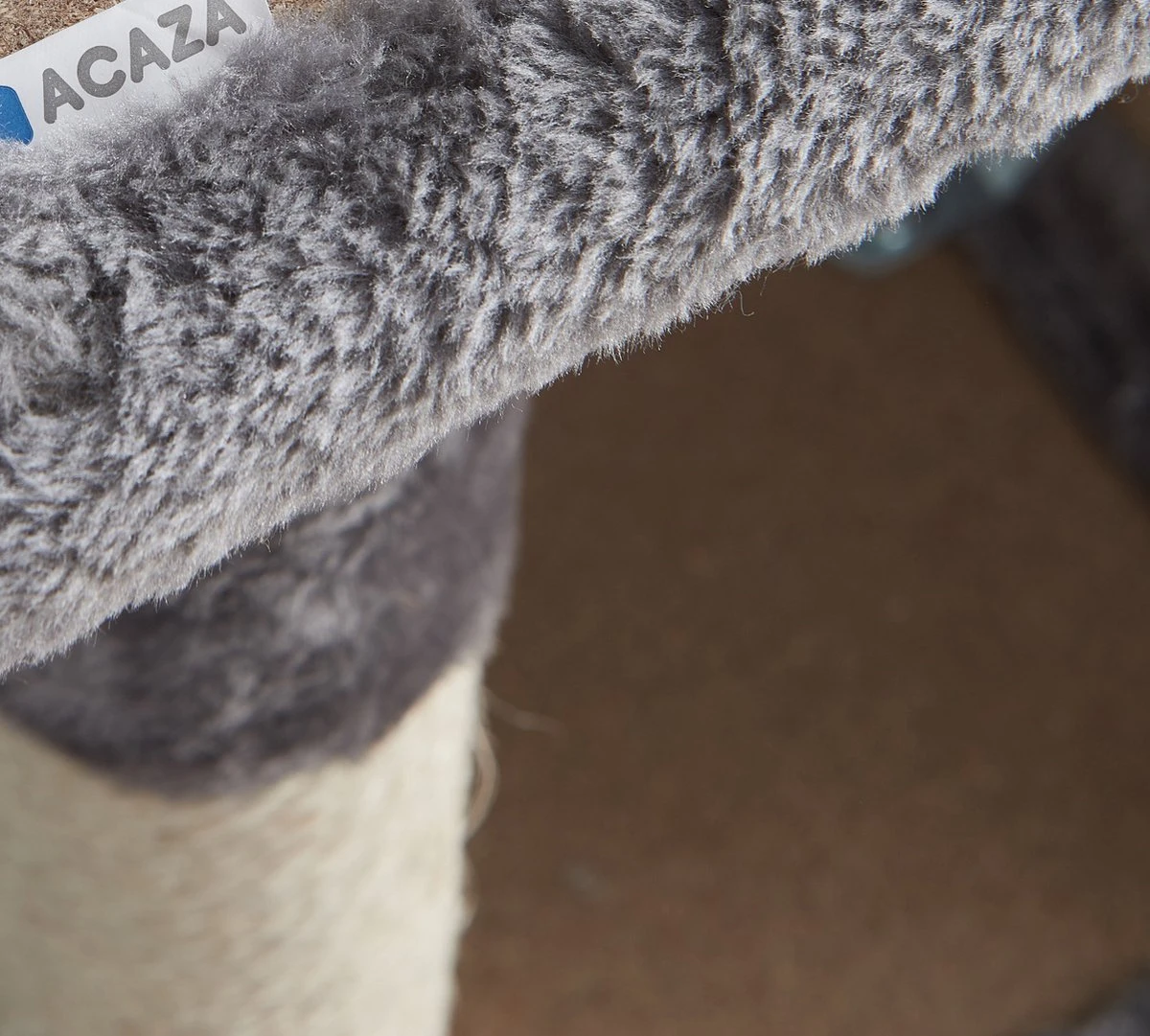 ACAZA Krabpaal, Kattenboom Met Krabbord En Huisjes Voor Meerdere Katten, Lichtgrijs 6 ACAZA Krabpaal, Kattenboom Met Krabbord En Huisjes Voor Meerdere Katten, Lichtgrijs - Image 6