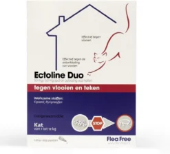 Flea Free Ectoline Duo Kat - Tegen Vlooien En Teken - 2 Pipetten -Merkloos Verkoop 1200x1087 3
