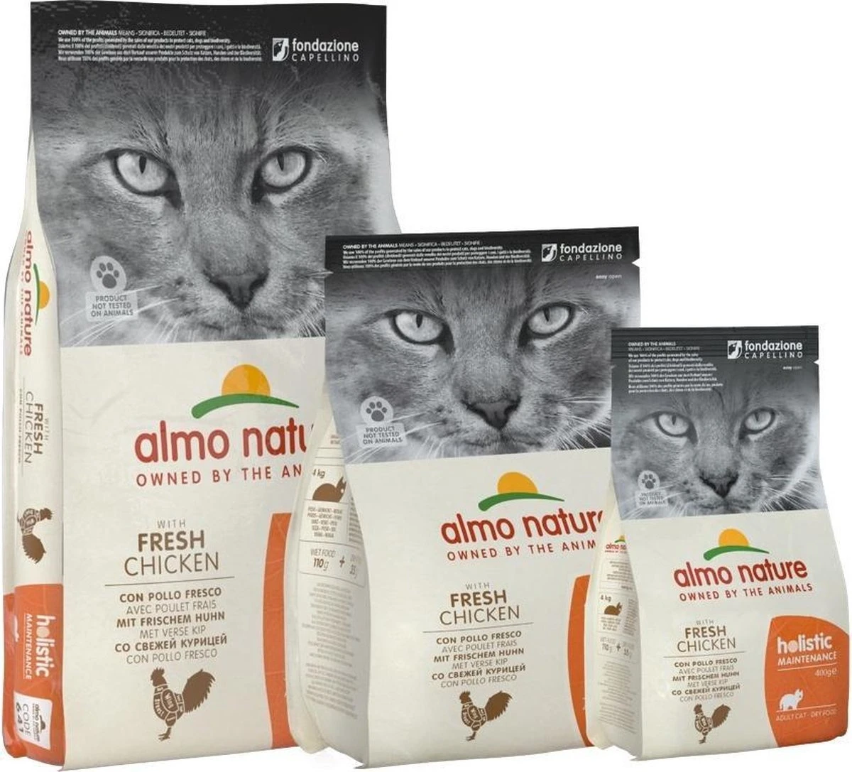 Almo Nature Holistic Droogvoer Voor Volwassen Katten - Kip - In 400gr, 2kg Of 12kg - Holistic Kip - 2kg 2 Almo Nature Holistic Droogvoer Voor Volwassen Katten - Kip - In 400gr, 2kg Of 12kg - Holistic Kip - 2kg - Image 2