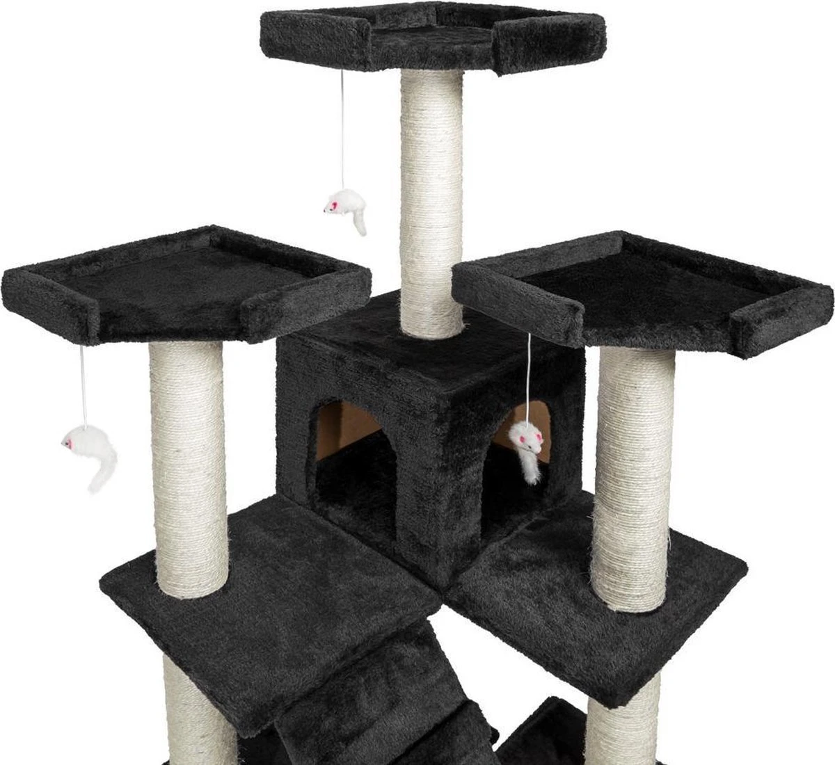 Krabpaal Knuti, Zwart 186 Cm Hoog 400560 4 Krabpaal Knuti, Zwart 186 Cm Hoog 400560 - Afbeelding 4