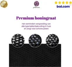Professionele Kattenbakmat + Cadeau – Schoonloopmat Kattenbak – Katten Grit Opvanger – Dubbele Waterdichte Laag – Uitloopmat Kattenbak – Kattenverzorging – Kattenbak Accessoires - Gritmat – Kat Benodigdheden -Merkloos Verkoop 1200x1106