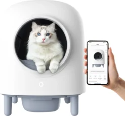 Petree Cube - Zelfreinigende Kattenbak - Automatisch - Bedienen Via De App - Katten - Anti-geur - 60 X 52 X 64 Cm