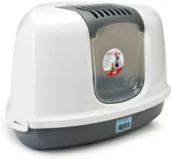 Savic Hoek Kattenbak Nestor Grijs / Wit - 58.5X45.5X40 CM 8 Savic Hoek Kattenbak Nestor Grijs / Wit - 58.5X45.5X40 CM -Merkloos Verkoop 1200x1116 4