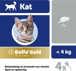 Bayer Bolfo Gold 40 Anti Vlooienmiddel - Kat - 0 Tot 4 Kg - 4 Pipetten -Merkloos Verkoop 1200x1116 8