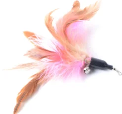 FUZLY - Kattenspeelgoed - Hengel Met Veer - Hengel Met 5 Opzetstukjes - Kattenspeeltjes - Bewegend Kattenspeelgoed- Kattenspeeltjes Intelligentie - Kattenhengel - Kattenspeeltje Interactief -Merkloos Verkoop 1200x1119