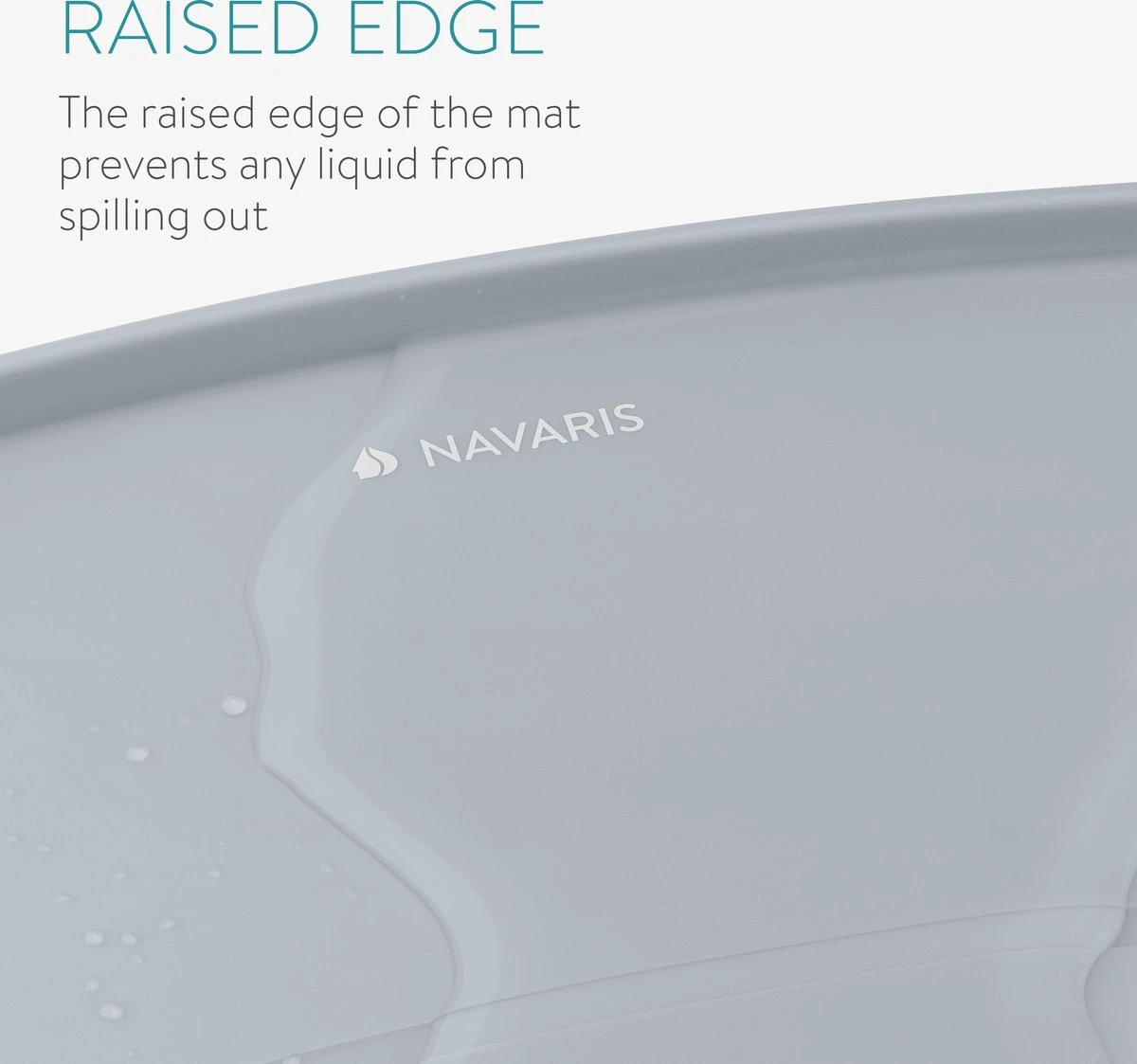 Navaris Siliconen Voederbakmat Voor Katten - Waterdichte Anti-slip Mat Voor Voerbak En Waterbak - 50x32 Cm - In Grijs Kattendesign 3 Navaris Siliconen Voederbakmat Voor Katten - Waterdichte Anti-slip Mat Voor Voerbak En Waterbak - 50x32 Cm - In Grijs Kattendesign - Image 3