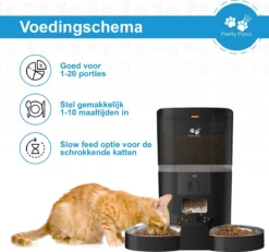 Pretty Paws QQ003 - Wifi Voermachine - Dubbele Voerbakjes - Zwart - Kat - 6L -Merkloos Verkoop 1200x1124 2