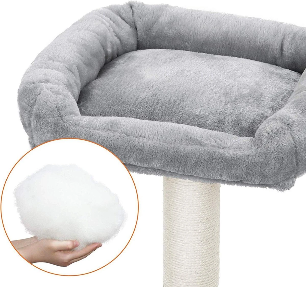 Krabpaal Voor Grote Katten - Multiniveau Krabpaal - 110 Cm Hoog 6 Krabpaal Voor Grote Katten - Multiniveau Krabpaal - 110 Cm Hoog - Image 6