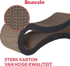 Snoozle Loop Krabpaal Voor Katten - Zwart - 86cm - Krabmeubel Voor Grote Katten - Karton -Merkloos Verkoop 1200x1129 10