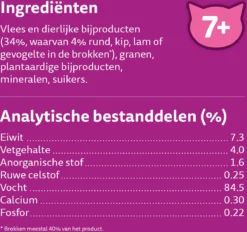 Whiskas 7+ Natvoer - Classic - Selectie In Saus - Maaltijdzakjes 48 X 85 G -Merkloos Verkoop 1200x1129 3