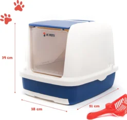 JC Pets Premium Kattenbak Systeem - Inclusief 2.5KG / 4L Kattenbakvulling - Zelfreinigend -Merkloos Verkoop 1200x1135 11