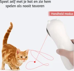 Merkloos Automatisch Kattenspeeltje Laser Intelligent Interactief Voor Katten – Laser Kat – 3 Verschillende Standen – Incl. Oplaadkabel – Geruisloze Motor -Merkloos Verkoop 1200x1138 3