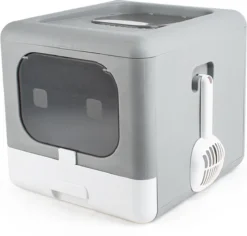 Kattenbak | 2 Ingangen | Opening Bovenkant En Onder | Inklapbaar | Grijs 11 Kattenbak | 2 Ingangen | Opening Bovenkant En Onder | Inklapbaar | Grijs -Merkloos Verkoop 1200x1148 1