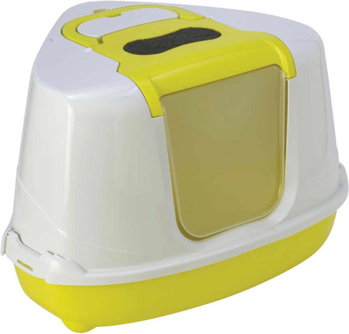 Moderna, Kattentoilet Flip Corner. Hoek Toilet. Afm: L 56,3 X B 44,4 X H 36,4 Cm. Kattenbak Voor In Een Hoek. 1 Moderna, Kattentoilet Flip Corner. Hoek Toilet. Afm: L 56,3 X B 44,4 X H 36,4 Cm. Kattenbak Voor In Een Hoek.