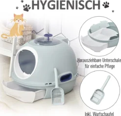 PawHut Kattentoilet Kattenbak Dakraam Bodembak Schep Draagbaar PP ABS D31-012 25 PawHut Kattentoilet Kattenbak Dakraam Bodembak Schep Draagbaar PP ABS D31-012 -Merkloos Verkoop 1200x1150 2