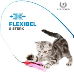 Merkloos 2 Kattenhengels Met 10 Speeltjes – Bewegende Kattenspeeltjes Met Veren En Belletjes – Interactieve Kattenspeelgoed Voor Kittens – Cat Toys -Merkloos Verkoop 1200x1155 2