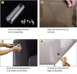 Merkloos Bank Beschermer Tegen Krabschade Van Katten En Honden 45*15CM – Anti Krab Nagels En Bijt Bescherming Meubilair – Voorkomt Bijtschade En Krabben Aan Meubels En Interieur – Transparant Protector 2 Stuks 11 Merkloos Bank Beschermer Tegen Krabschade Van Katten En Honden 45*15CM – Anti Krab Nagels En Bijt Bescherming Meubilair – Voorkomt Bijtschade En Krabben Aan Meubels En Interieur – Transparant Protector 2 Stuks -Merkloos Verkoop 1200x1156 6