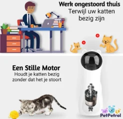 PetPetrol Automatisch Kattenspeeltje – Laser – Kattenlaser - Intelligent Interactief Voor Katten – Laser Kat – 9 Verschillende Standen – Incl. Oplaadkabel – Geruisloze Motor -Merkloos Verkoop 1200x1159 35