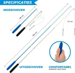 Merkloos 2 Kattenhengels Met 10 Speeltjes – Bewegende Kattenspeeltjes Met Veren En Belletjes – Interactieve Kattenspeelgoed Voor Kittens – Cat Toys -Merkloos Verkoop 1200x1165 6