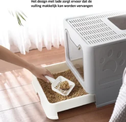 LooMar Kattenbak Groot - Kattenbak XXL - Kattenbak Grote Katten - Opvouwbaar - Grijs 11 LooMar Kattenbak Groot - Kattenbak XXL - Kattenbak Grote Katten - Opvouwbaar - Grijs -Merkloos Verkoop 1200x1167 12