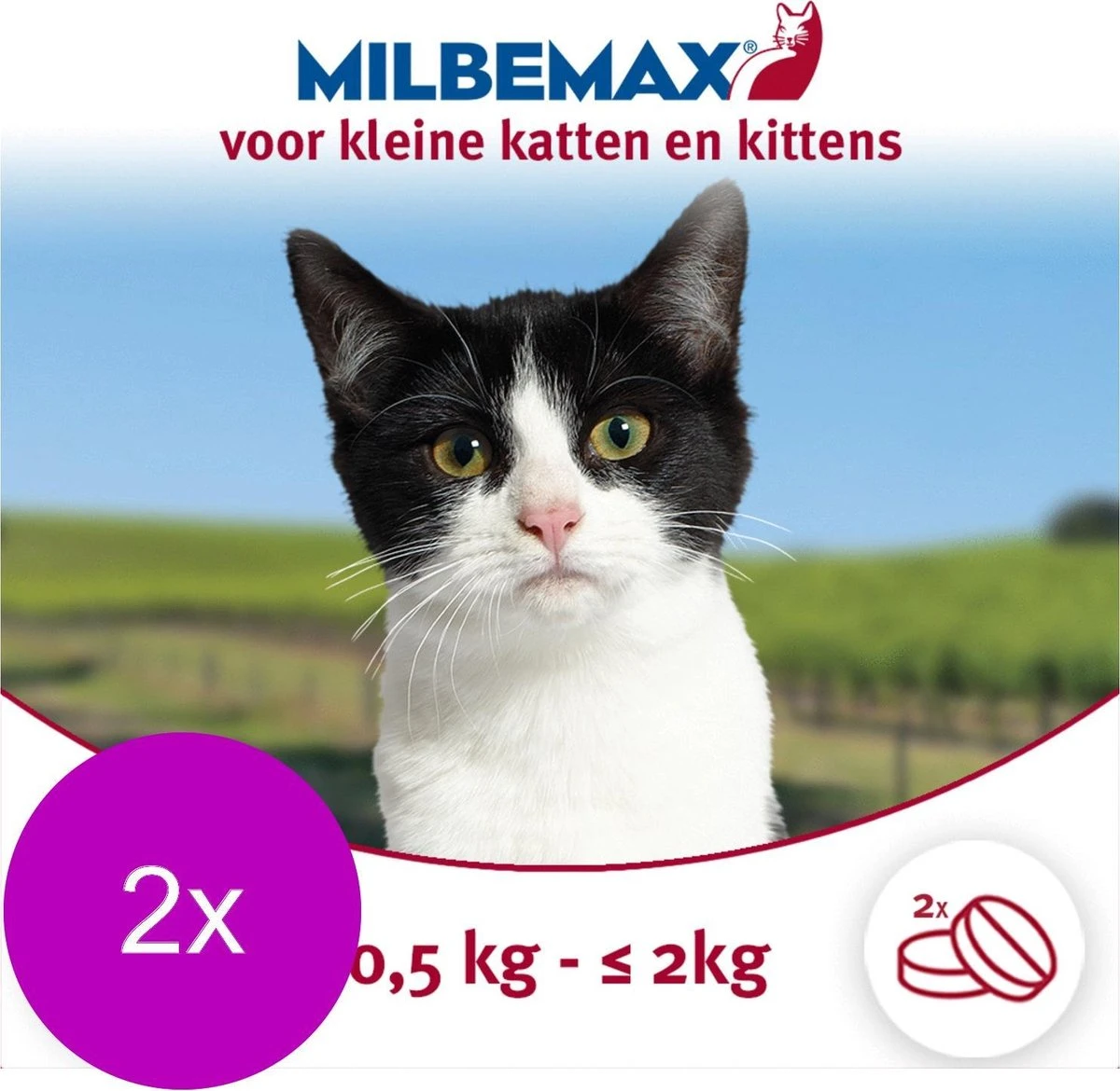 Elanco Milbemax Kitten & Kat - Anti Wormenmiddel - 2 X 2 Tab 0.5 Tot 2 Kg 2 Elanco Milbemax Kitten & Kat - Anti Wormenmiddel - 2 X 2 Tab 0.5 Tot 2 Kg - Image 2