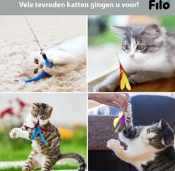 Filo Kattenhengel Set + 12 Kattenspeeltjes – Speelhengels Interactief Kattenspeelgoed – Hengel Kattenspeeltje Kittens - Speelgoed Speelhengel Vis Kat En Kitten -Merkloos Verkoop 1200x1170 3