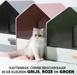 Kattenbak Villa Met Dubbele Voerbak En Kattenbakmat – Kat - Drinkbak – Modern En Stijlvol - Design - Groen 16 Kattenbak Villa Met Dubbele Voerbak En Kattenbakmat – Kat - Drinkbak – Modern En Stijlvol - Design - Groen -Merkloos Verkoop 1200x1171 2
