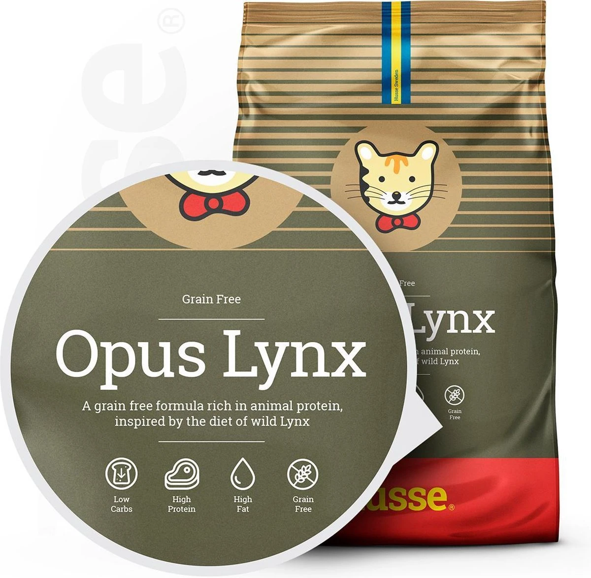 Husse Opus Lynx Graanvrij Kattenvoer - 7 Kg 3 Husse Opus Lynx Graanvrij Kattenvoer - 7 Kg - Image 3