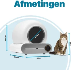 BOME Automatische Kattenbak - Zelfreinigende Kattenbak - Met App En Touchscreen - 65L -Merkloos Verkoop 1200x1182 7