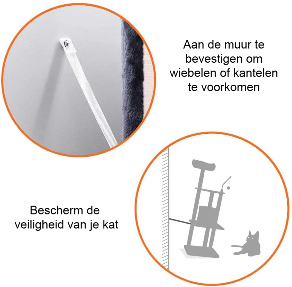 Homestyle Budget Krabpaal Pebbles 50x35x138 Cm - Krabpaal - Grijs&Zwart 2 Homestyle Budget Krabpaal Pebbles 50x35x138 Cm - Krabpaal - Grijs&Zwart - Image 2