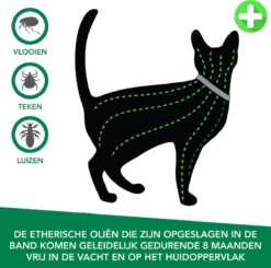 Teken- En Vlooienband Voor Katten PLUS - Natuurlijk Middel Tegen Vlooien En Teken - 100% Natuurlijk - 38,5 CM - Tot 8 Maand Werkzaam - Biologisch -Merkloos Verkoop 1200x1188 6