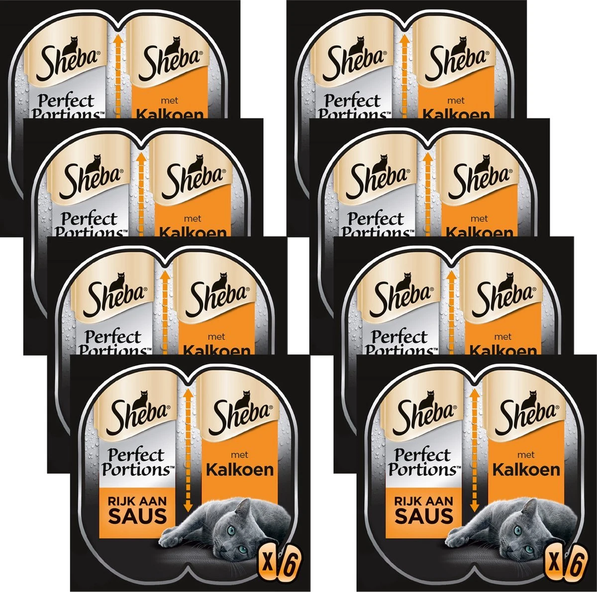 Sheba Perfect Portions In Saus Katten Natvoer - Kalkoen - 8 X 6 Stuks 5 Sheba Perfect Portions In Saus Katten Natvoer - Kalkoen - 8 X 6 Stuks - Image 5