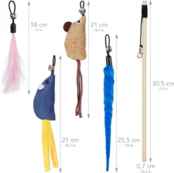 PRETTY KITTY Cat Toy Set Vegan: Grote 15-delige Kattenspeelset Met Kattenhengel, Nepveren En Kattenkruid Speelgoed Kat 9 PRETTY KITTY Cat Toy Set Vegan: Grote 15-delige Kattenspeelset Met Kattenhengel, Nepveren En Kattenkruid Speelgoed Kat -Merkloos Verkoop 1200x1191 12