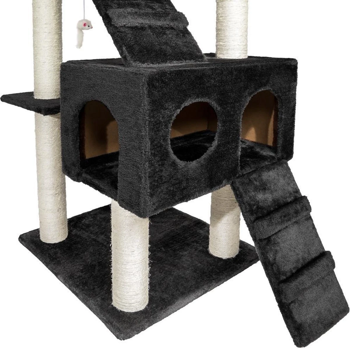 Krabpaal Knuti, Zwart 186 Cm Hoog 400560 8 Krabpaal Knuti, Zwart 186 Cm Hoog 400560 - Afbeelding 8