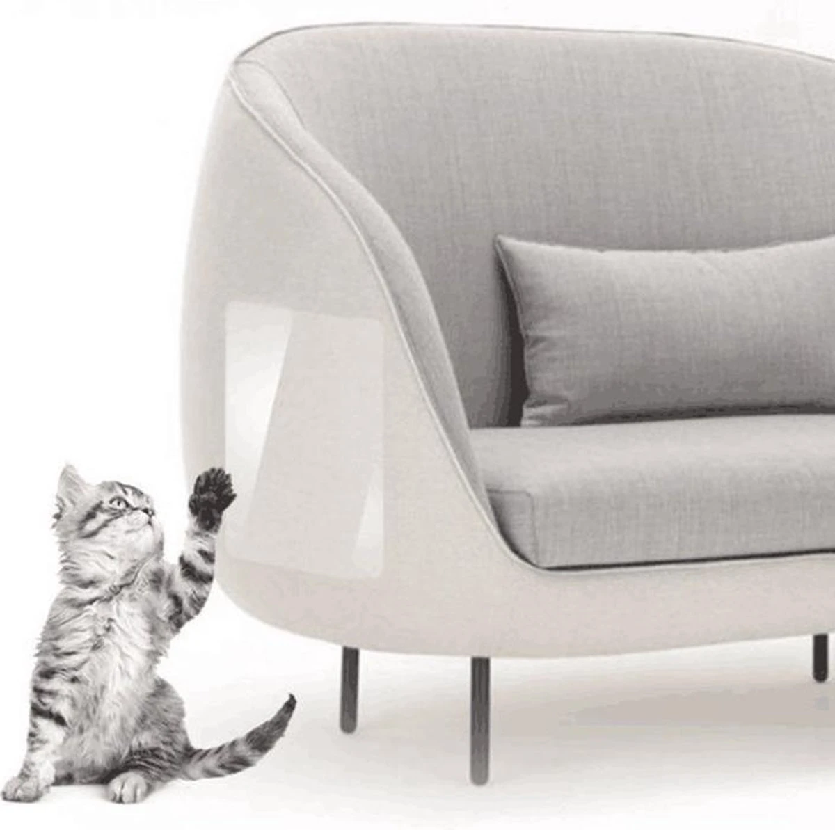 Merkloos Bank Beschermer Tegen Krabschade Van Katten En Honden 45*15CM – Anti Krab Nagels En Bijt Bescherming Meubilair – Voorkomt Bijtschade En Krabben Aan Meubels En Interieur – Transparant Protector 2 Stuks 4 Merkloos Bank Beschermer Tegen Krabschade Van Katten En Honden 45*15CM – Anti Krab Nagels En Bijt Bescherming Meubilair – Voorkomt Bijtschade En Krabben Aan Meubels En Interieur – Transparant Protector 2 Stuks - Afbeelding 4