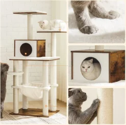 Hoppa! Krabpaal, Kattenmeubel, Modern, Vintage Bruin -Merkloos Verkoop 1200x1195 17