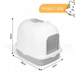 Nobleza ZSW - Kattenbak Met Kattenbakschep - 54x41x45 Cm - Grijs- L -Merkloos Verkoop 1200x1197 12