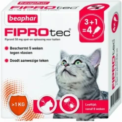 Beaphar Fiprotec Kat - Vlooienbestrijding - >1 Kg - 4 Pipetten -Merkloos Verkoop 1200x1198 15