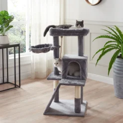 ACAZA Krabpaal, Kattenboom Met Krabbord En Huisjes Voor Meerdere Katten, Lichtgrijs 12 ACAZA Krabpaal, Kattenboom Met Krabbord En Huisjes Voor Meerdere Katten, Lichtgrijs -Merkloos Verkoop 1200x1200 1006