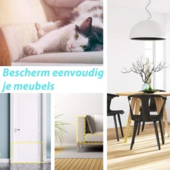 Vitamo™ Katten Anti Krab Training Sheets 6+2 Stuks Gratis - Meubelbescherming - Krabben - Diervriendelijke Trainingstape - Tegen Krabschade - Géén Punaises Nodig - Plakt Aan Beide Zijden - Transparant En Extra Groot - XL Vellen -Merkloos Verkoop 1200x1200 1027