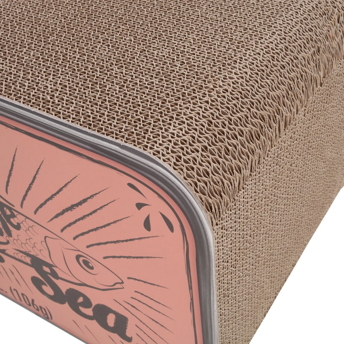 District 70 SARDINE - Design Katten Krabmeubel Van Gerecycled Karton - Zwart, Wit Of Perzik - Afmeting 60x30x30 Cm - Perzik 4 District 70 SARDINE - Design Katten Krabmeubel Van Gerecycled Karton - Zwart, Wit Of Perzik - Afmeting 60x30x30 Cm - Perzik - Image 4