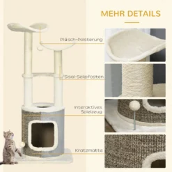 PawHut Kratzbaum Mit Katzenhöhle D30-602V00 16 PawHut Kratzbaum Mit Katzenhöhle D30-602V00 -Merkloos Verkoop 1200x1200 1098