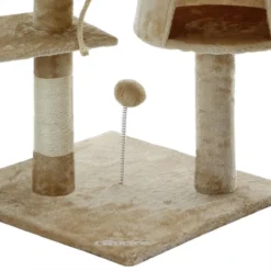 Merkloos Cadoca Kattenboom Beige Met 3 Kijkplekken, 1 Grot, 2 Speelballen En één Touw -Merkloos Verkoop 1200x1200 1120