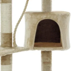 Merkloos Cadoca Kattenboom Beige Met 3 Kijkplekken, 1 Grot, 2 Speelballen En één Touw -Merkloos Verkoop 1200x1200 1121