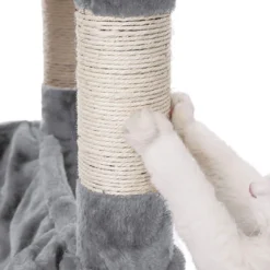 Merkloos Stevige Krabpaal Met Kattenbak, Met Sisal Omwikkelde Krabpunten, Mand En Grot, Klimboom Voor Katten 164 Cm Hoog, Lichtgrijs PCT99W -Merkloos Verkoop 1200x1200 1155