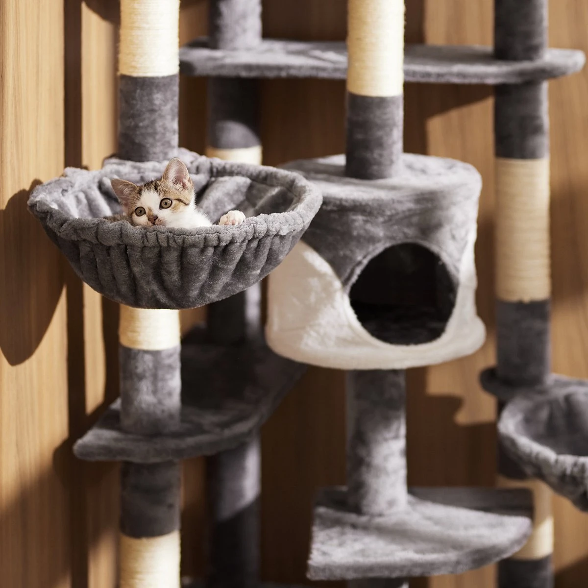 TecTake Nelly Krabpaal - 204 Cm - Beige 9 TecTake Nelly Krabpaal - 204 Cm - Beige - Image 9